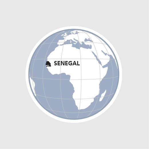 HEKS in Senegal Karte
