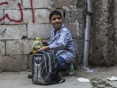 Kinder auf den Strassen von Beirut schützen