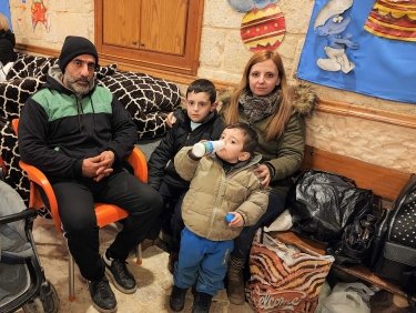 Nach dem Erdbeben: Familie Baldjian findet Zuflucht in Notunterkunft in Aleppo
