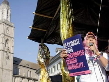 Asmania in Zürich beim feministischen Streik