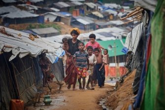 Den Rohingya in den Flüchtlingscamps in Bangladesch droht eine Monsun-Katastrophe
