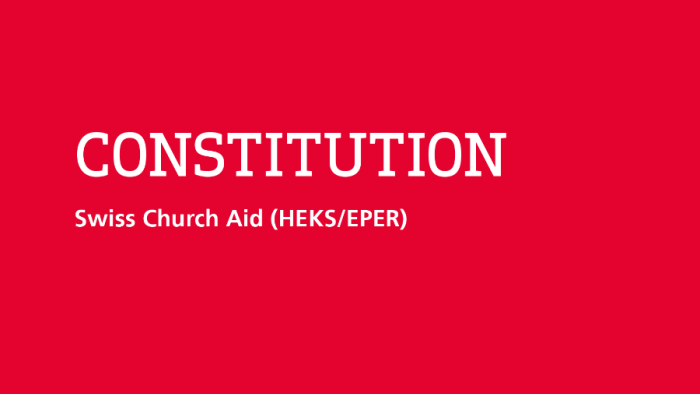 Titelbild Constitution of the Foundation