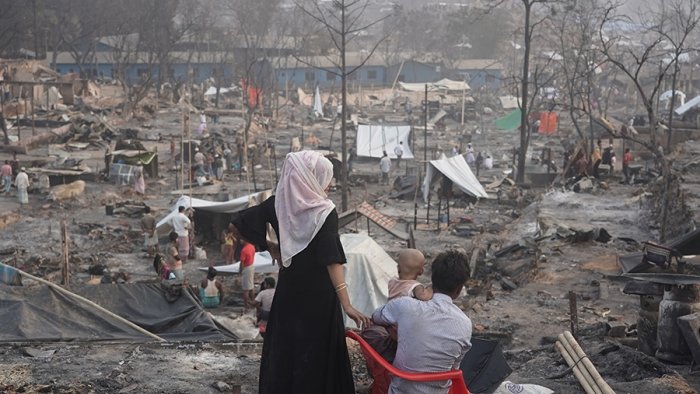 Grossbrand im Flüchtlingscamp - Helfen Sie den Rohingya-Flüchtlingen in Bangladesch