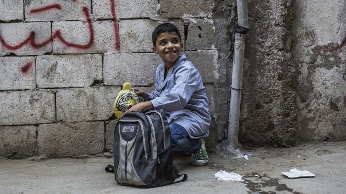 Kinder auf den Strassen von Beirut schützen